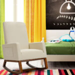 Rocking Upholstered Lounge Armchair with High Back and Side Pocket 13 Rocking Upholstered Lounge Armchair with High Back and Side Pocket