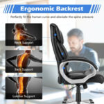 Big and Tall Ergonomic High Back Leather Executive Office Chair