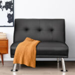 Adjustable PU Leather Recliner Chair with Metal Legs for Small Spaces