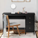 Ergonomic Computer Desk with Spacious Tabletop and 3 Storage Drawers 22 Ergonomic Computer Desk with Spacious Tabletop and 3 Storage Drawers