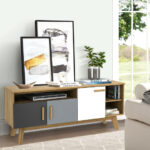 65 Inch TV Stand with Storage Cabinets and Shelves for Living Room 14 65 Inch TV Stand with Storage Cabinets and Shelves for Living Room