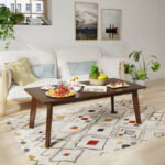 Minimalist Wooden Coffee Table with Scratch-Resistant Top and Storage 8 Minimalist Wooden Coffee Table with Scratch-Resistant Top and Storage
