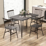 Space-Saving Dining Table and Chairs for Small Apartments (Set of 5)