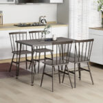 Space-Saving Dining Table and Chairs for Small Apartments (Set of 5)