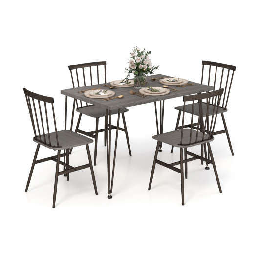 Space-Saving Dining Table and Chairs for Small Apartments (Set of 5) - Image 3