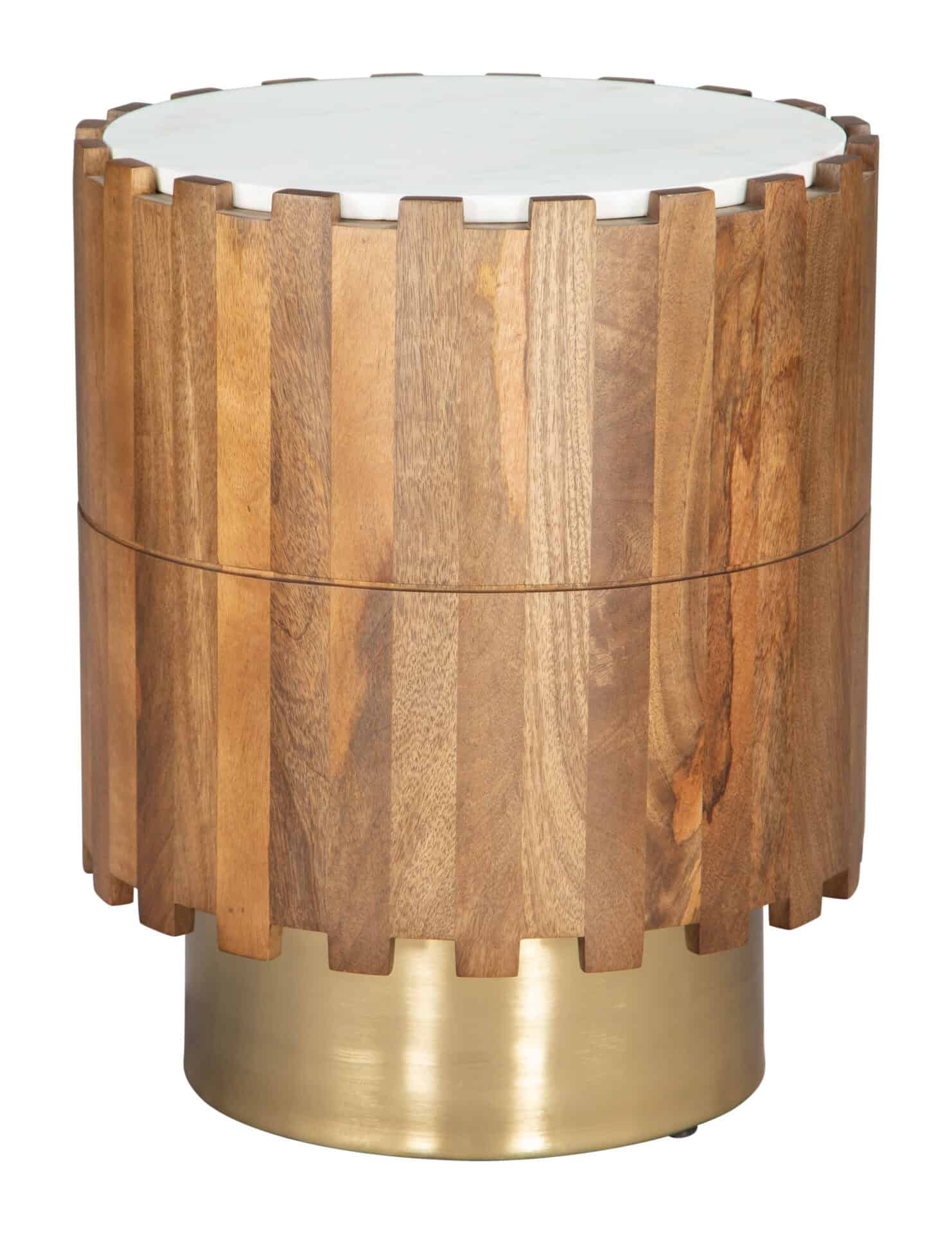 Natural Round Side Table with Sleek Design and Sturdy Construction 4 Natural Round Side Table with Sleek Design and Sturdy Construction - Image 4