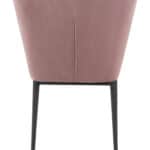 Art Deco Velvet Armless Dining Chair with Steel Legs (Set of 2) 12 Art Deco Velvet Armless Dining Chair with Steel Legs (Set of 2)