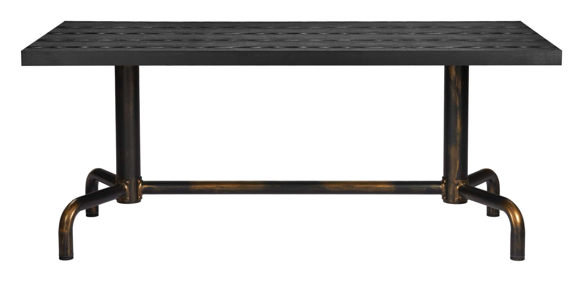 Modern Industrial Dining Table with Steel Frame and Laminate Top 3 Modern Industrial Dining Table with Steel Frame and Laminate Top - Image 3