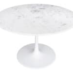 Modern Round Marble Pedestal Table for Kitchen, Bar, or Office 12 Modern Round Marble Pedestal Table for Kitchen, Bar, or Office