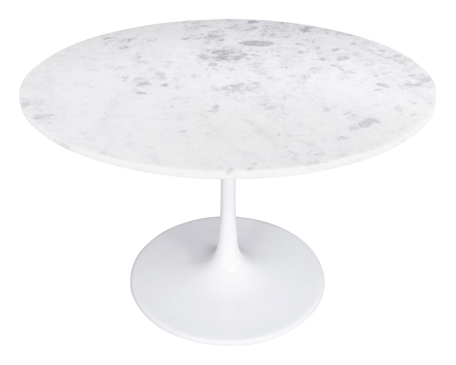 Modern Round Marble Pedestal Table for Kitchen, Bar, or Office 4 Modern Round Marble Pedestal Table for Kitchen, Bar, or Office - Image 4