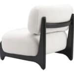 Plush Sherpa Accent Chair with Ash Wood Base 12 Plush Sherpa Accent Chair with Ash Wood Base