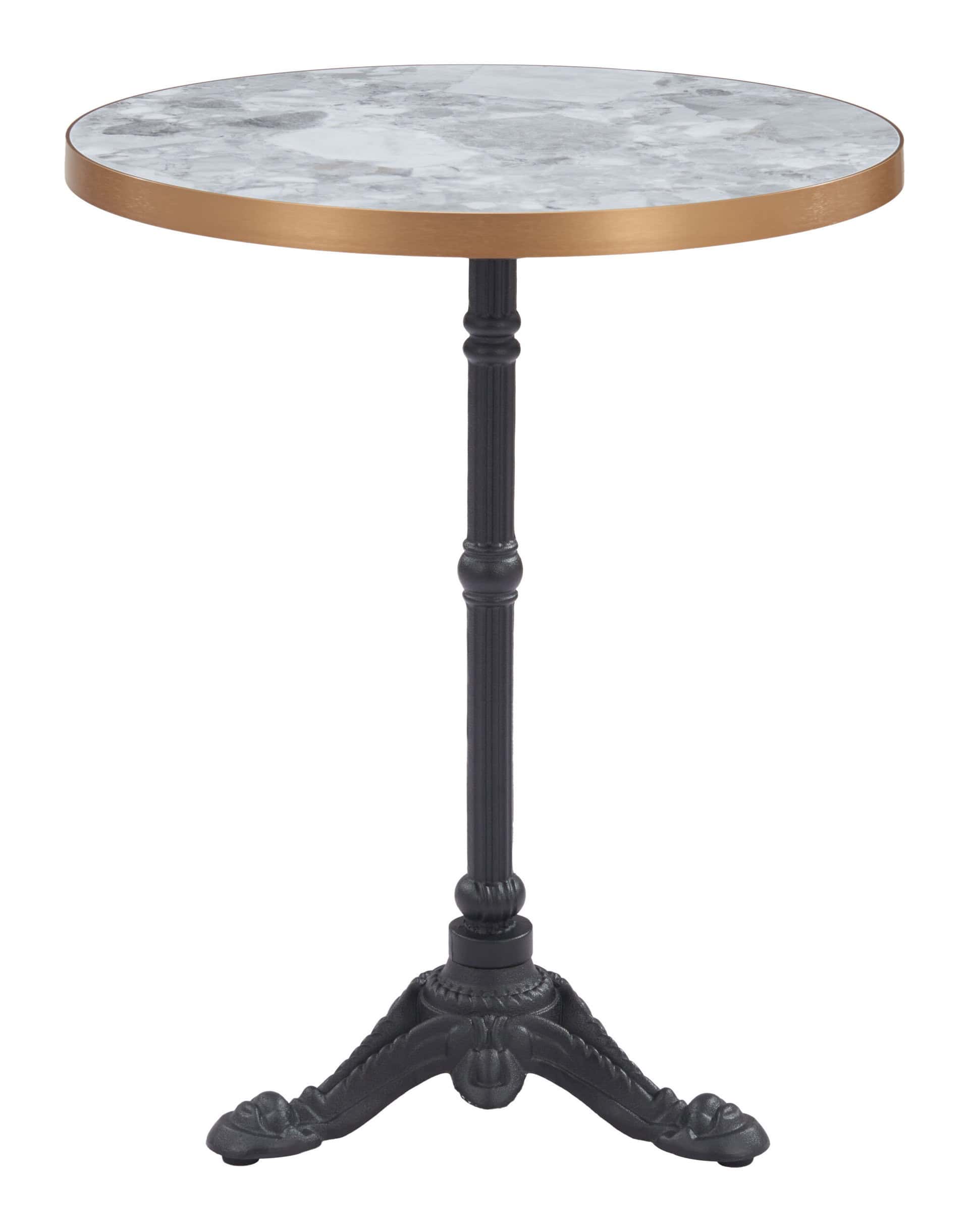 Outdoor Bistro Table Weather-Resistant Cast Aluminum Frame Round Top 15 Outdoor Bistro Table Weather-Resistant Cast Aluminum Frame Round Top