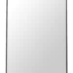 Sleek Floor Mirror with Black Steel Frame for Living Rooms