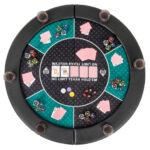 Foldable 48 Inch 6-Player Poker Tabletop with Cup Holders 9 Foldable 48 Inch 6-Player Poker Tabletop with Cup Holders