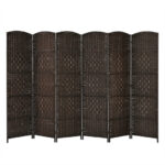 6.5 Ft Tall 6-Panel Folding Room Divider Screen