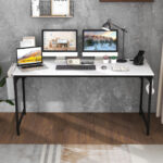 60 Inch Desk with Charging Station and Storage Accessories
