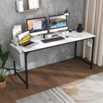60 Inch Desk with Charging Station and Storage Accessories