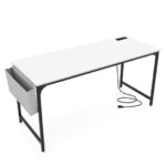 60 Inch Desk with Charging Station and Storage Accessories