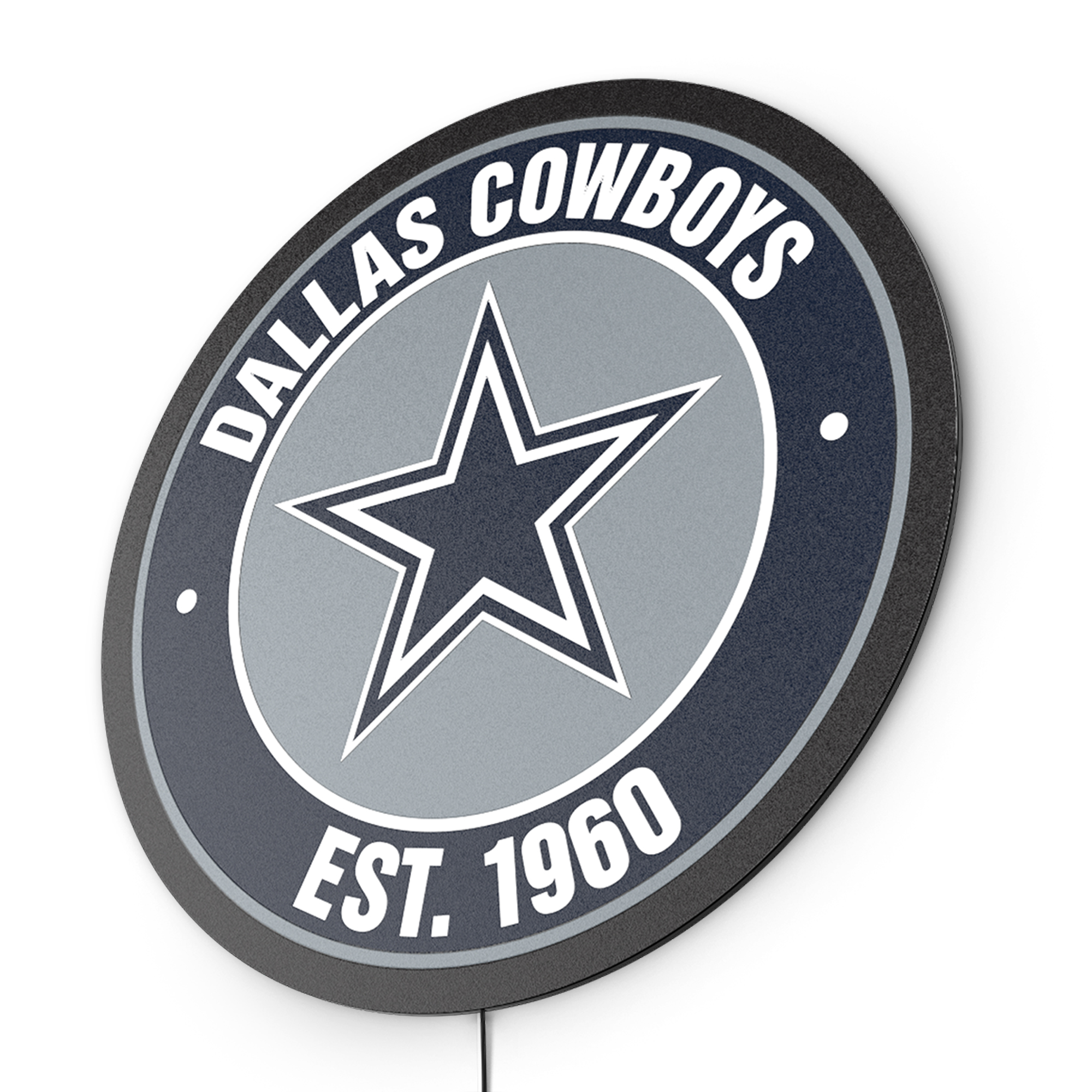 dallas cowboys led lighted establish date sign