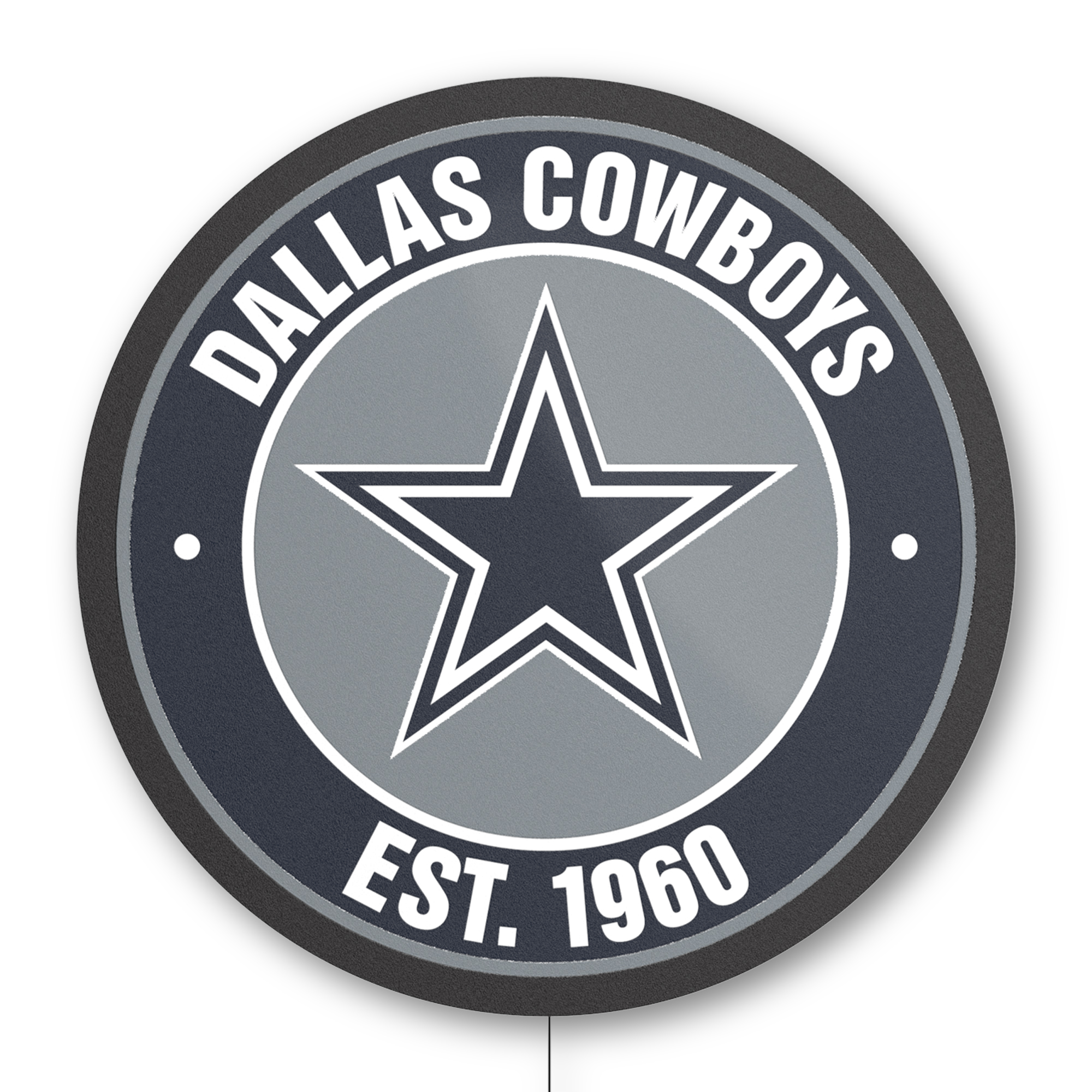 dallas cowboys led lighted establish date sign