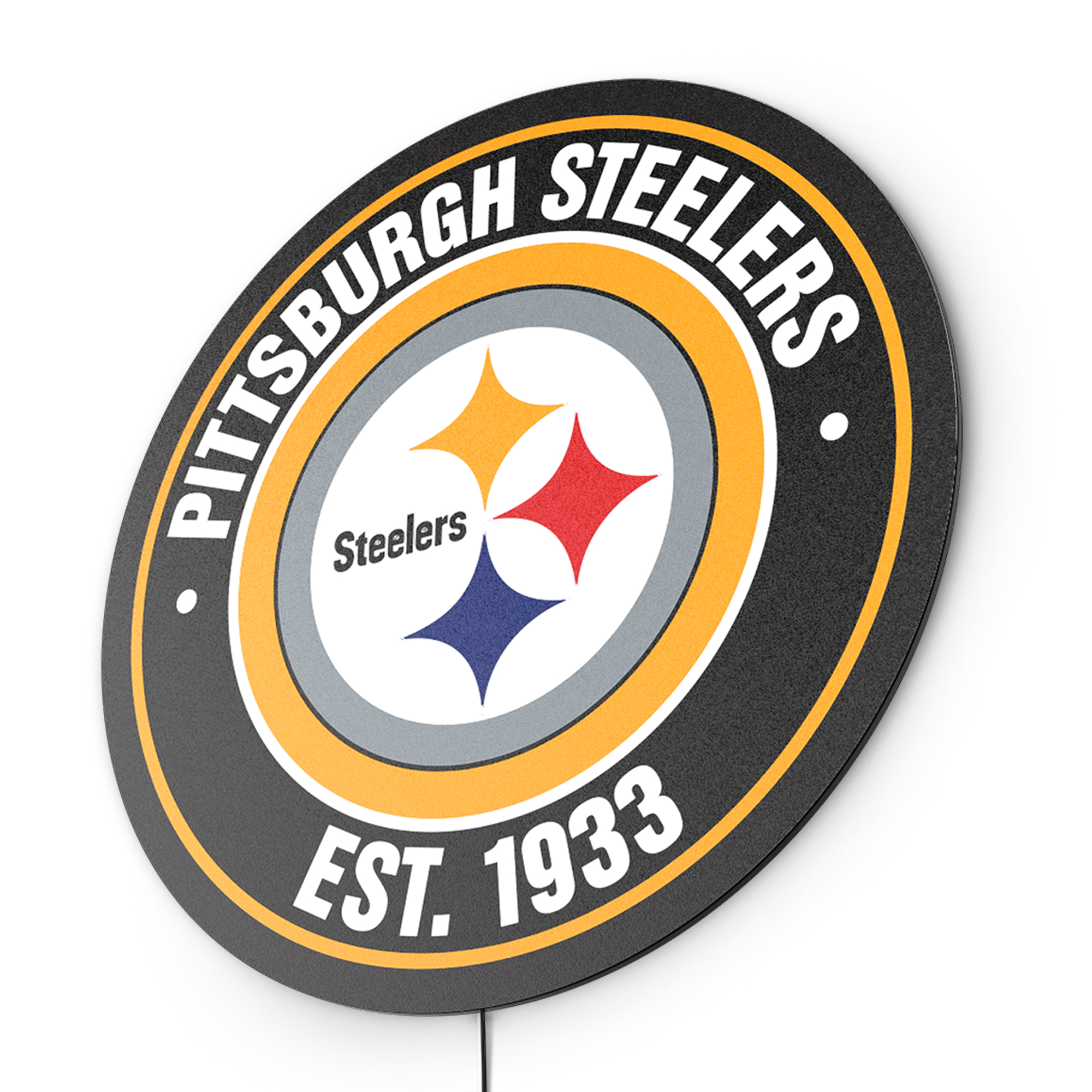 pittsburgh steelers led lighted establish date sign