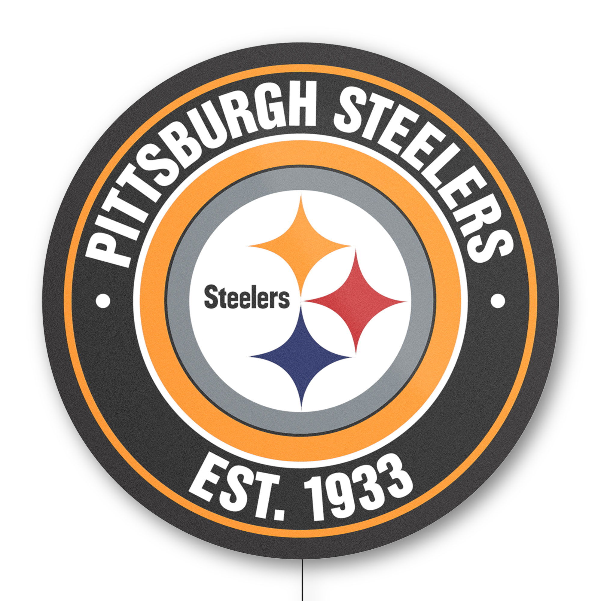 pittsburgh steelers led lighted establish date sign
