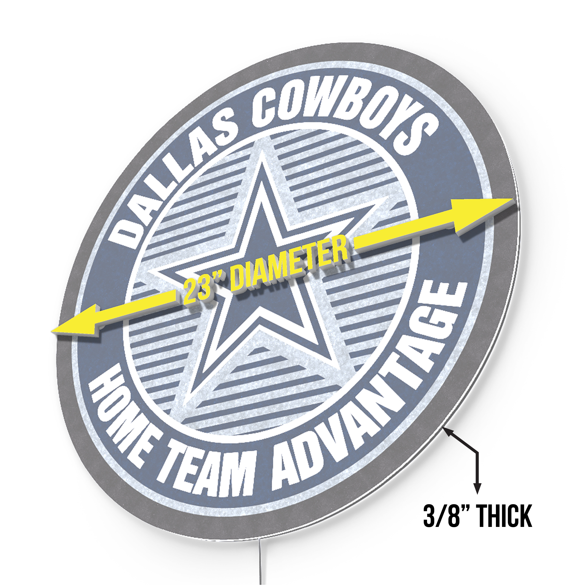 dallas cowboys home field advantage led sign