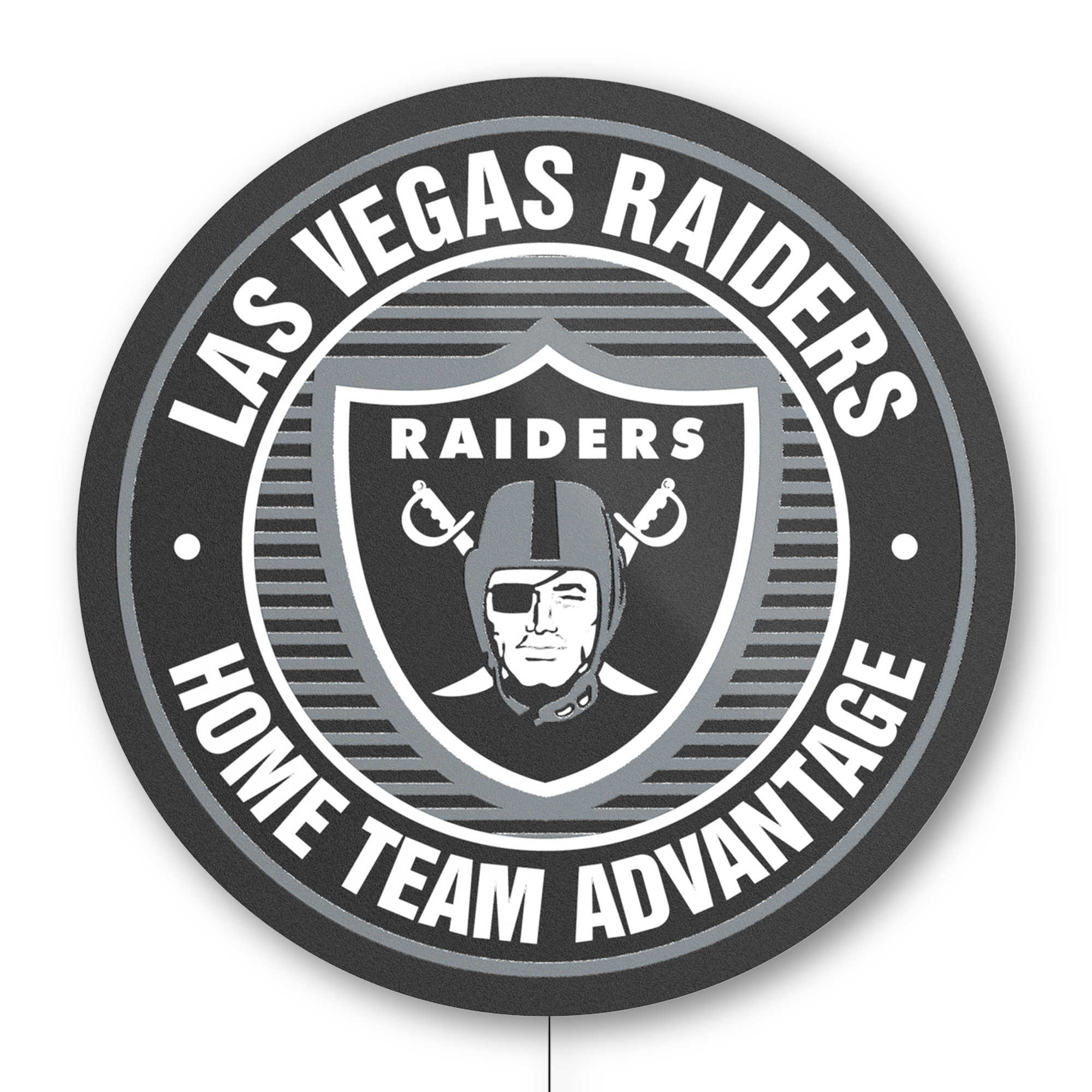 las vegas raiders led home field advantage lighted sign