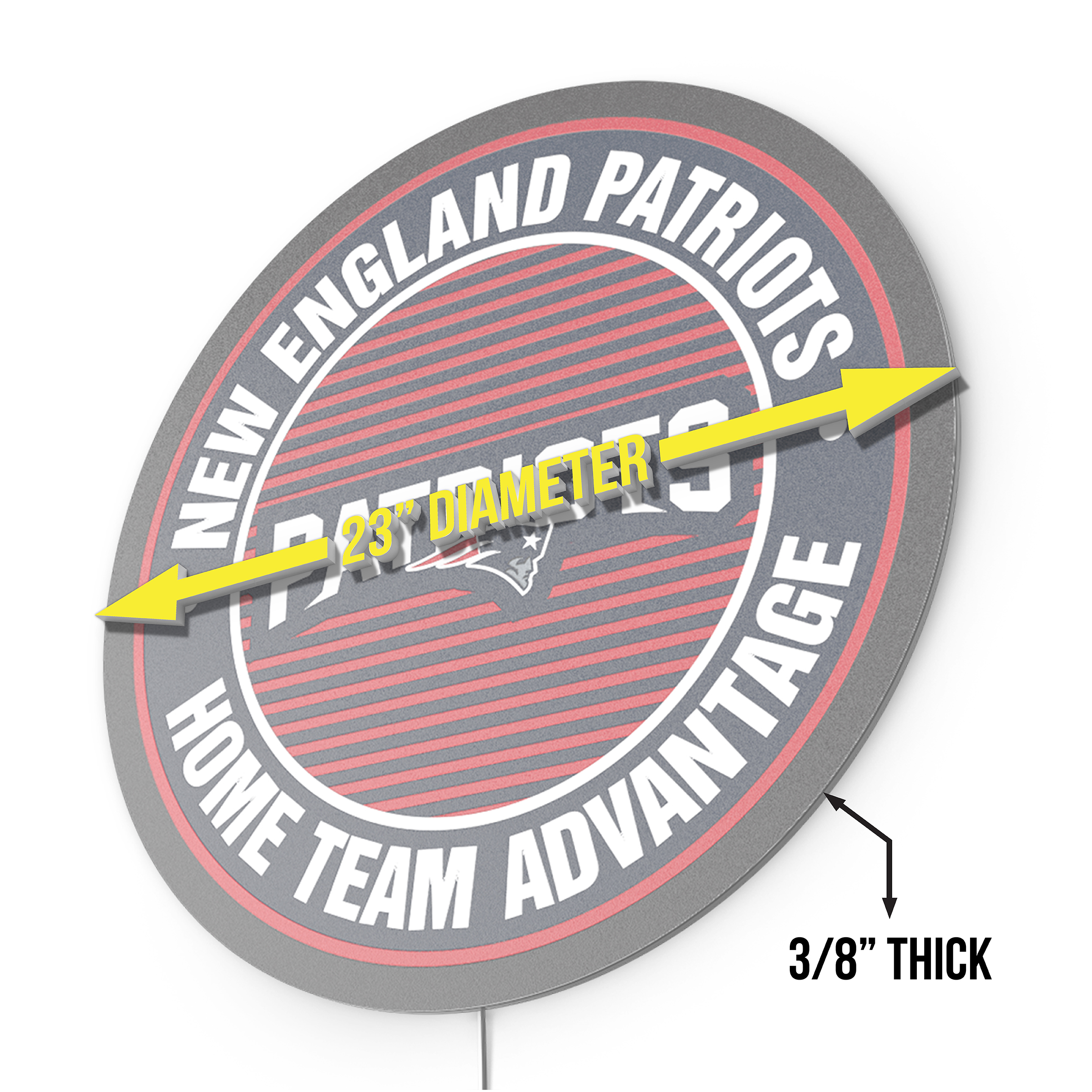 patriots home field advantage led lighted sign
