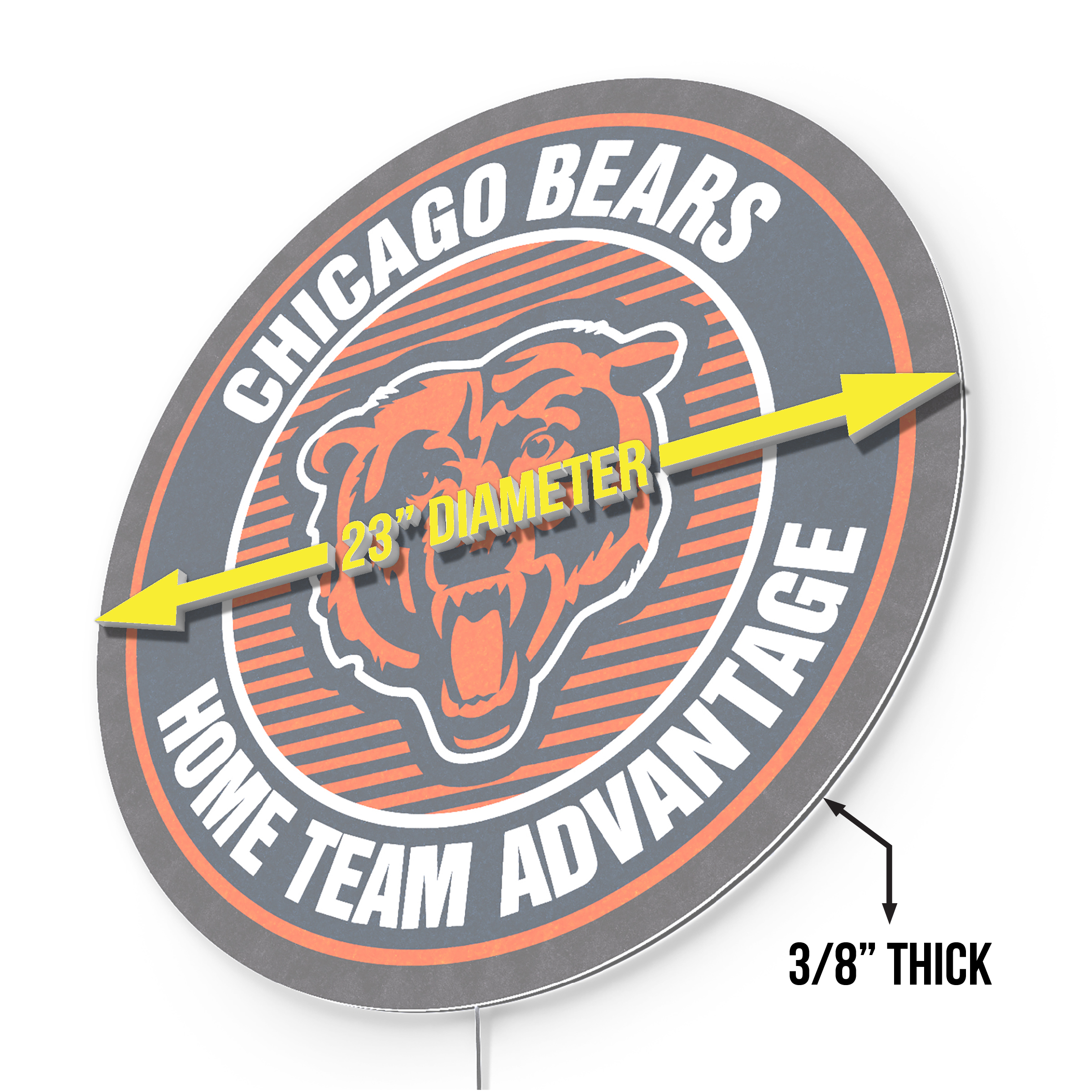 chicago bears led home field advantage sign
