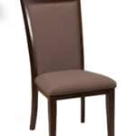 Contemporary Dark Espresso Acacia Upholstered Side Chairs (Set of 2) 5 Contemporary Dark Espresso Acacia Upholstered Side Chairs (Set of 2)