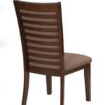 Contemporary Dark Espresso Acacia Upholstered Side Chairs (Set of 2) 6 Contemporary Dark Espresso Acacia Upholstered Side Chairs (Set of 2)