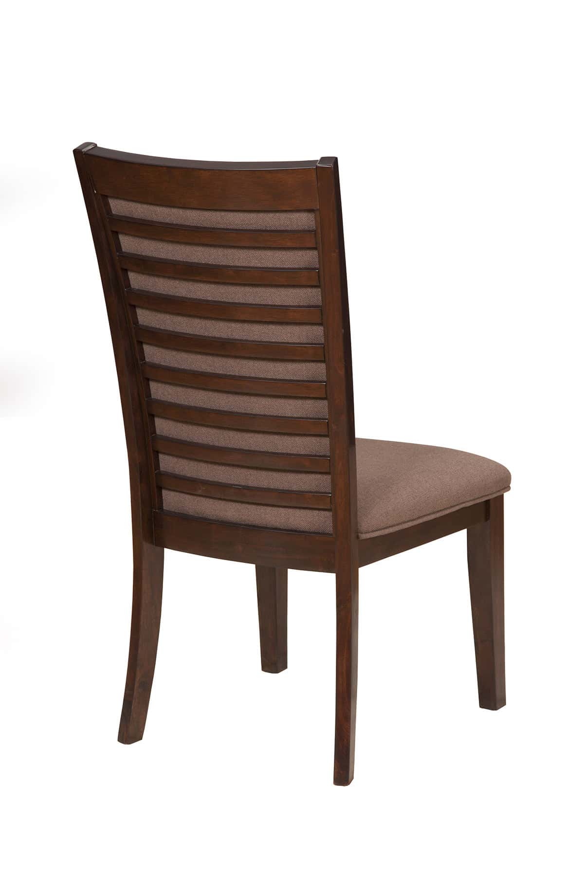 Contemporary Dark Espresso Acacia Upholstered Side Chairs (Set of 2) 2 Contemporary Dark Espresso Acacia Upholstered Side Chairs (Set of 2) - Image 2