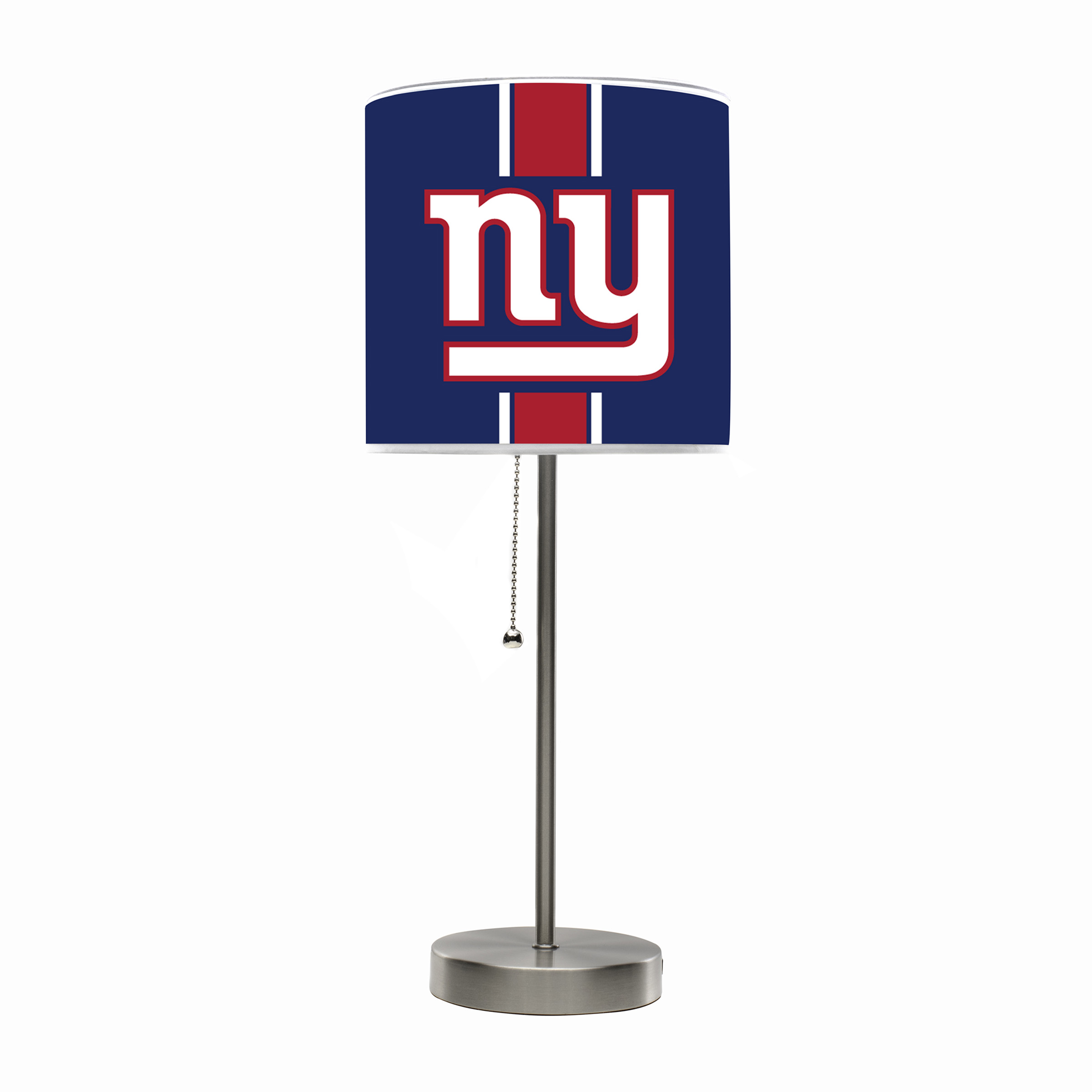 giants chrome usb charging lamp with changeable shade