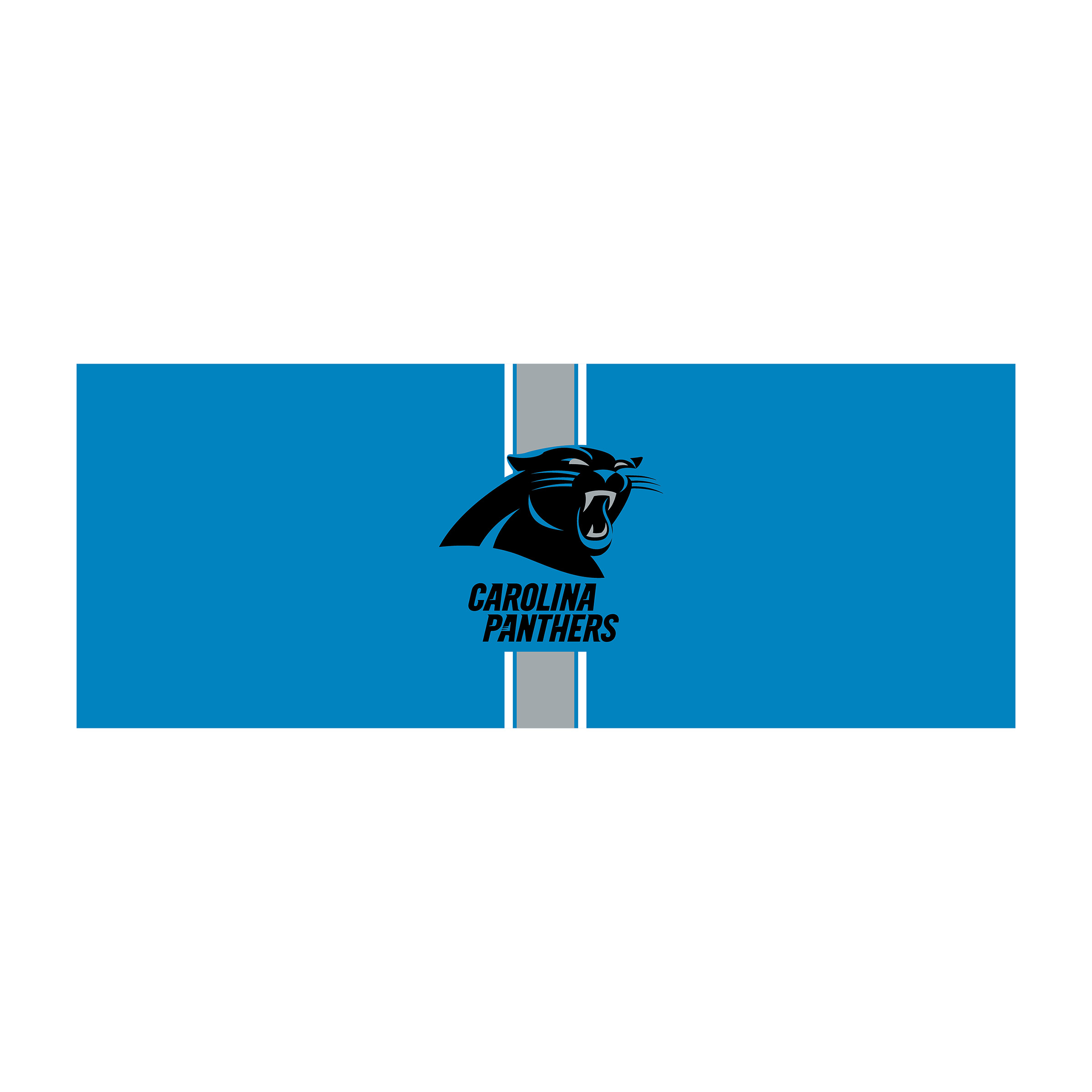 carolina panthers chrome usb charging lamp with shade insert