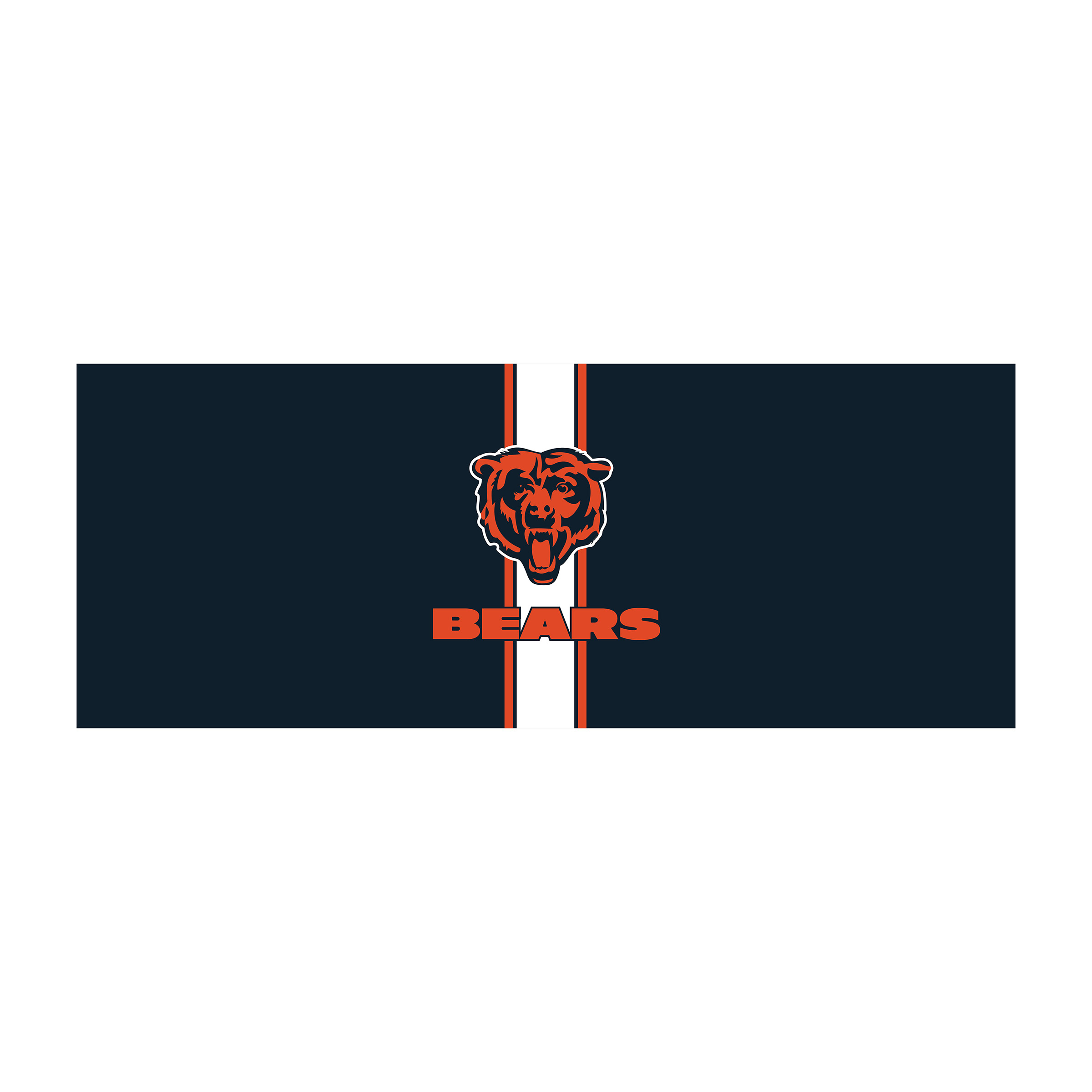 chicago bears chrome usb charging lamp with shade insert