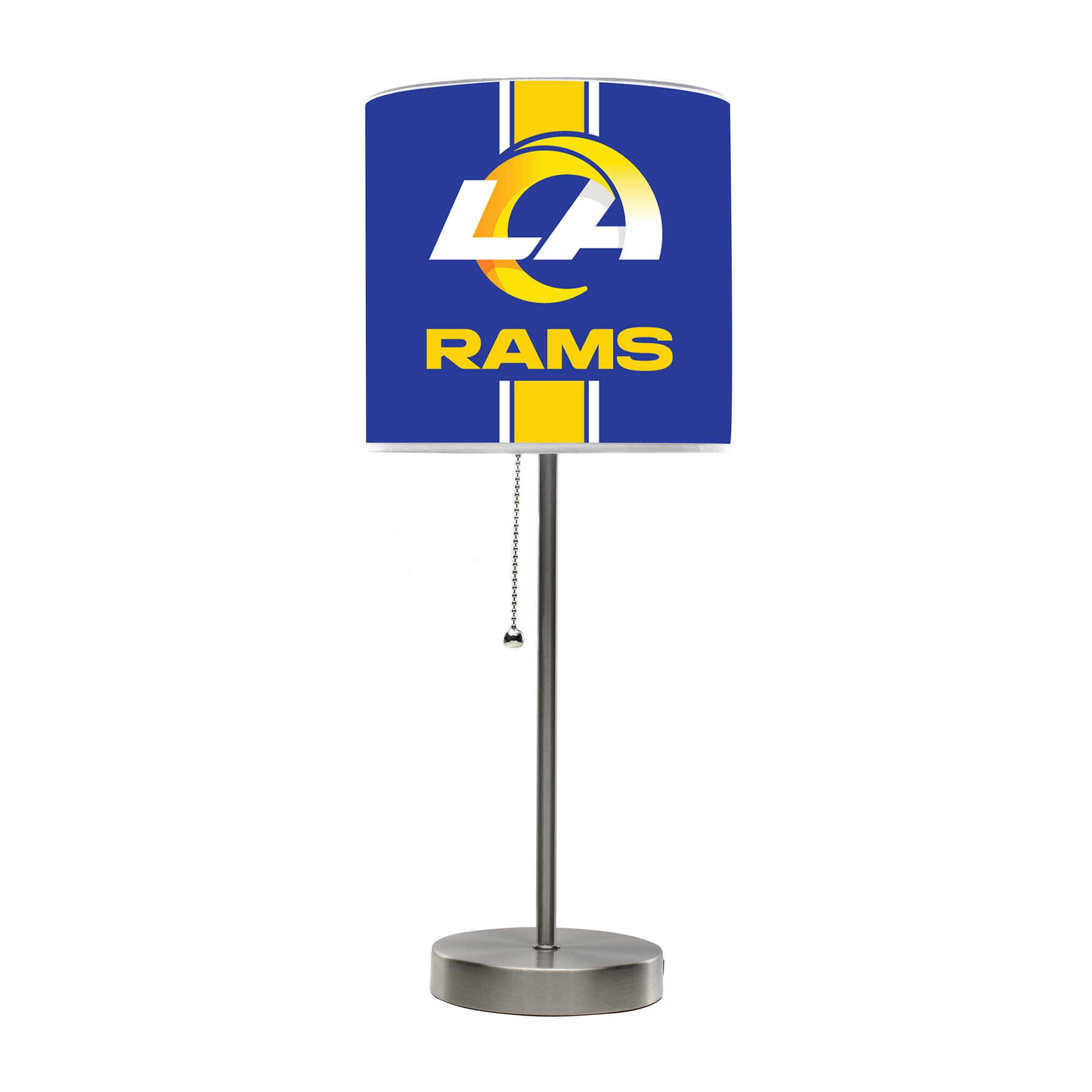los angeles rams chrome usb charging station lamp