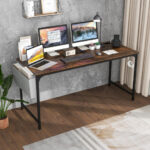 60 Inch Desk with Charging Station and Storage Accessories