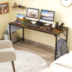 60 Inch Desk with Charging Station and Storage Accessories