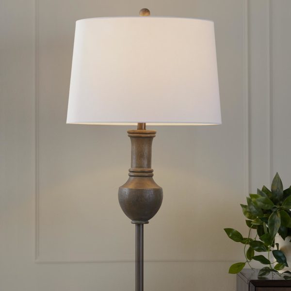 61 Griffin Contemporary Acid Grey Wood Floor Lamp 1