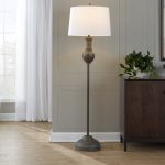 61" Griffin Contemporary Acid Grey Wood Floor Lamp 5 61" Griffin Contemporary Acid Grey Wood Floor Lamp