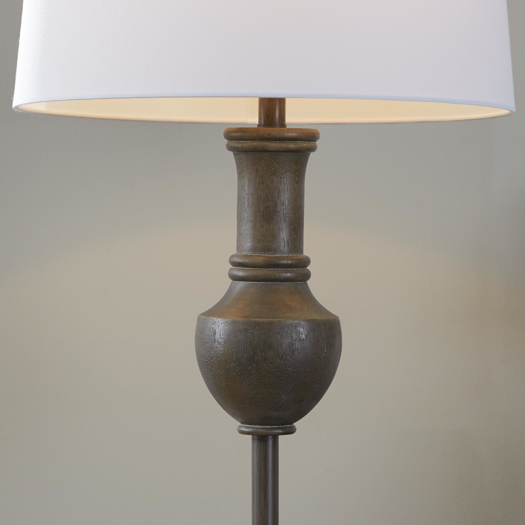 61" Griffin Contemporary Acid Grey Wood Floor Lamp 3 61" Griffin Contemporary Acid Grey Wood Floor Lamp - Image 3
