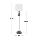 61" Griffin Contemporary Acid Grey Wood Floor Lamp 8 61" Griffin Contemporary Acid Grey Wood Floor Lamp