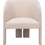 Beige Accent Chair with Durable Polyester Fabric and Armrest Support 16 Beige Accent Chair with Durable Polyester Fabric and Armrest Support