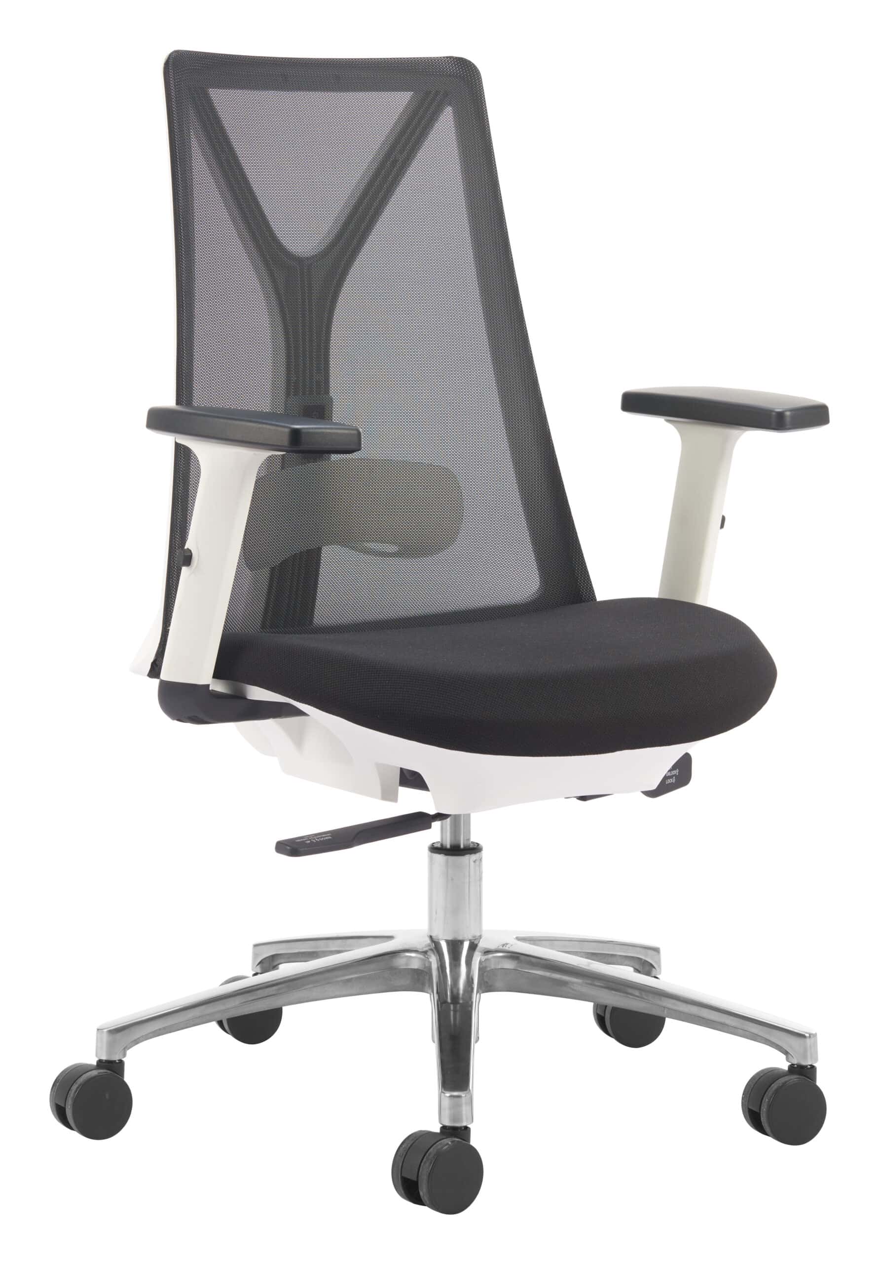 Modern Black Office Chair with Mesh Fabric and Adjustable Height