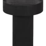 Minimalist Round Mango Wood Side Table with Rubber Feet Protection 8 Minimalist Round Mango Wood Side Table with Rubber Feet Protection