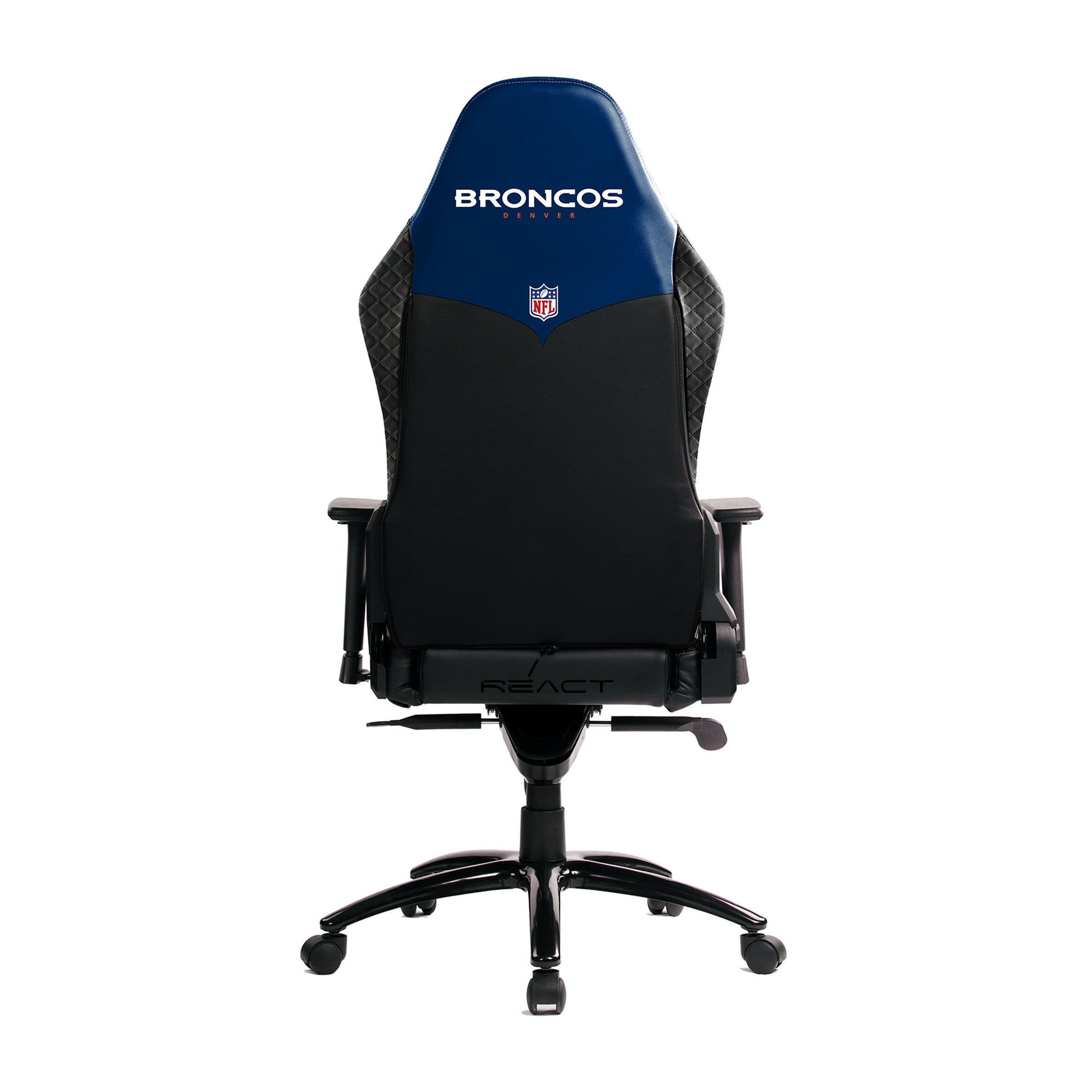 denver broncos nfl pro series embroidered gaming chair