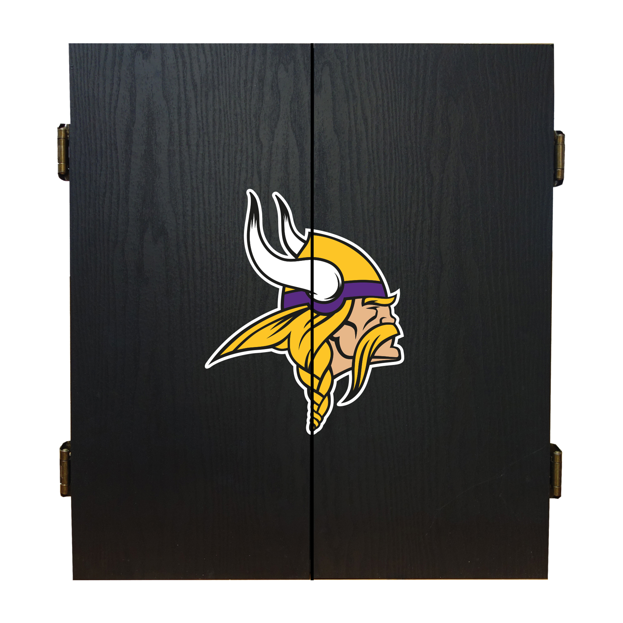 minnesota vikings bristle dartboard cabinet set