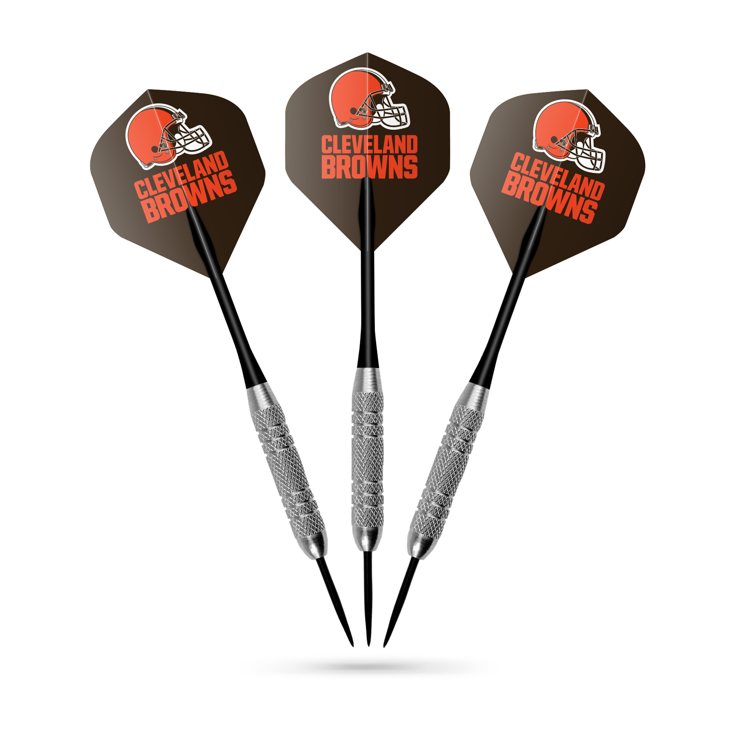 cleveland browns bristle dartboard cabinet set