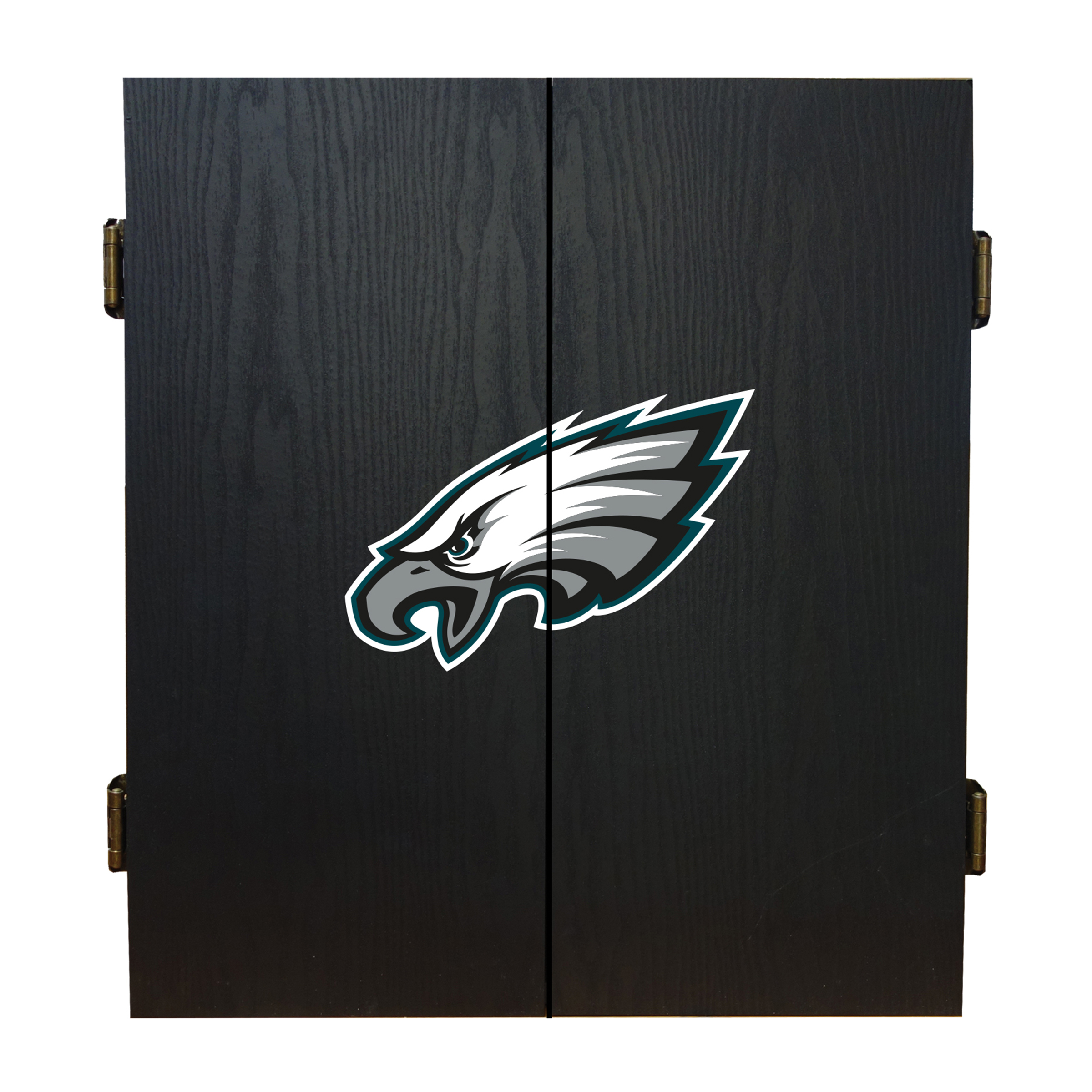 philadelphia eagles bristle dartboard cabinet set
